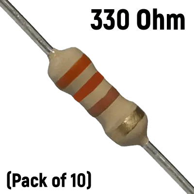 330 ohm, 1/4 Watt Resistor (Pack of 10)