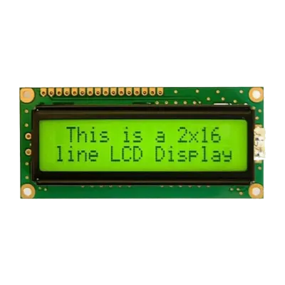 16×2 LCD Display Green Backlight