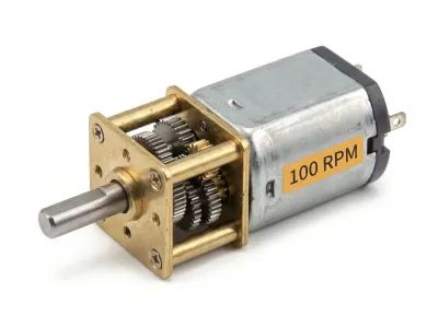 N20 6V 100 RPM Micro Metal Gear Motor