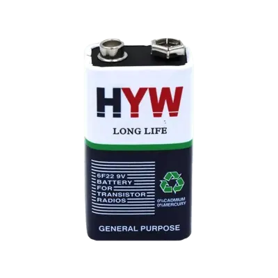 HYW 9V Battery | Non Rechargeable