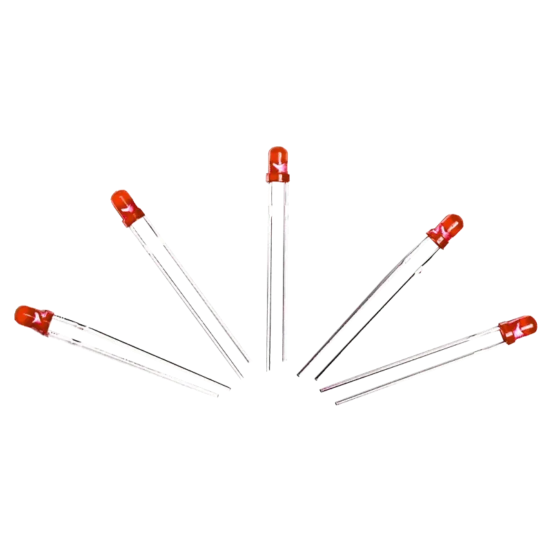 3mm Red DIP LED (Pack of 5)