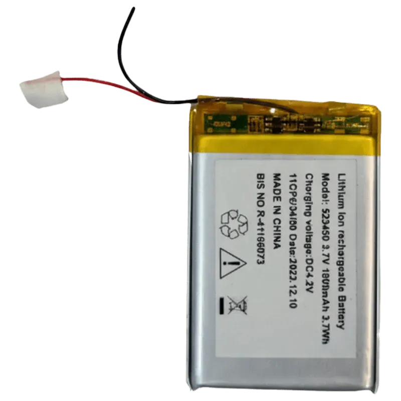 1800mAh 3.7V Li-Po Battery |  Lithium Polymer Battery (523450)