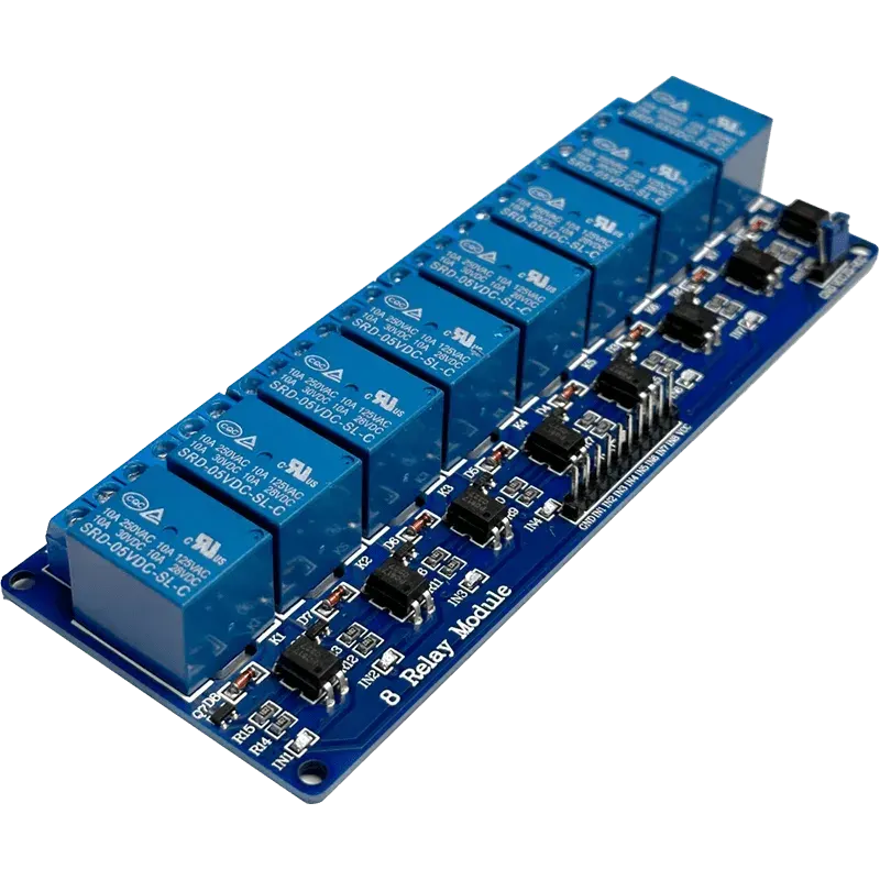 8 Channel Relay Module Isolated Optocoupler 5V 10A