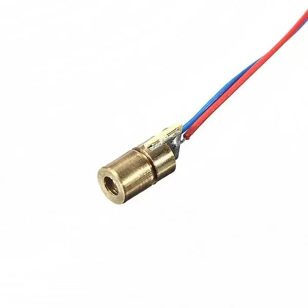Laser Diode Module 650nm 6mm 5V DC 5mW Mini