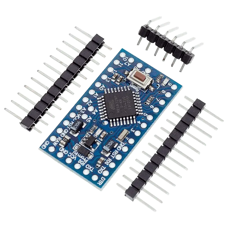 Pro Mini ATmega328P 5V 16MHz – Blue (Standard Version, Without Headers)