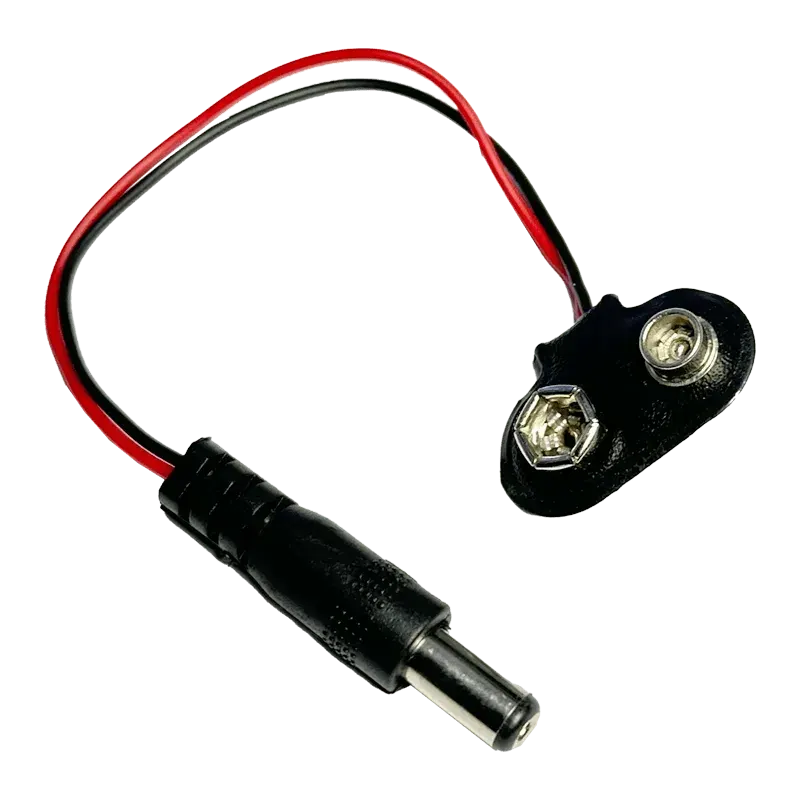 9v Battery Snap Connector + DC Jack(Battery Connector Cap)