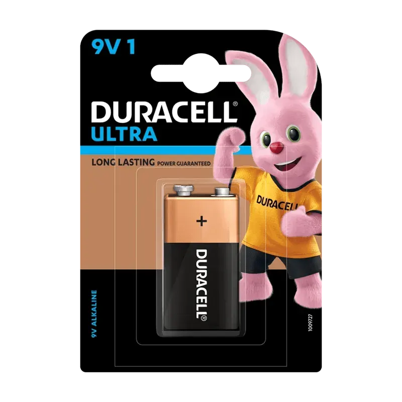 Duracell Ultra Alkaline Batteries 9V (Pack of 1)