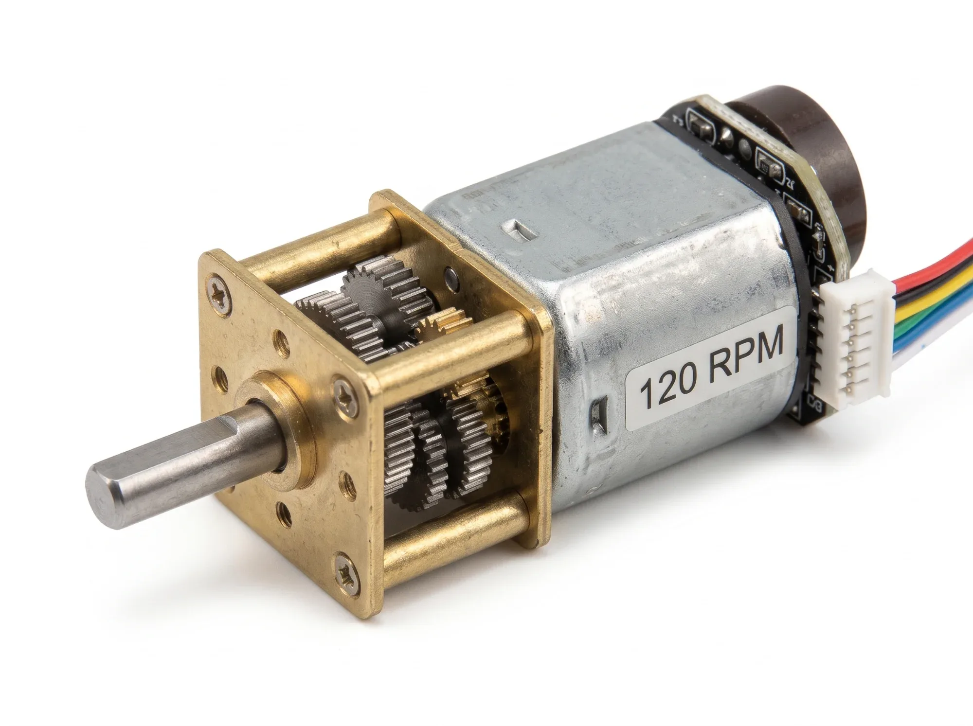N20 6V 120 RPM Micro Metal Gear Motor with Encoder