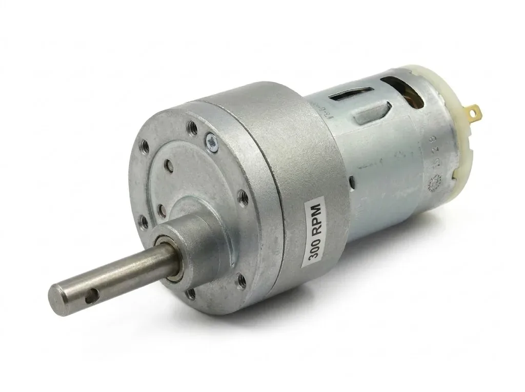 Johnson 12V 300 RPM Side Shaft DC Geared Motor