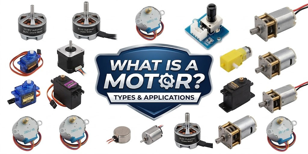 What is a Motor? Types, Working Principle, and Applications in Electronics