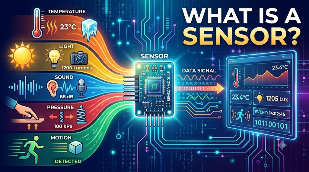What is a Sensor? Types, Working Principle, and Applications Explained